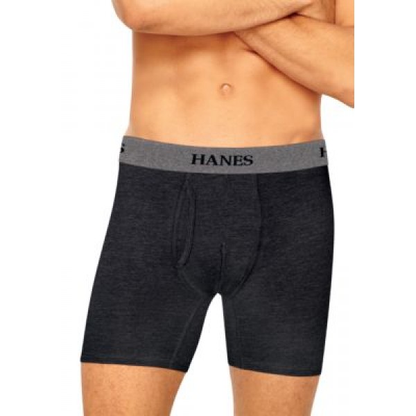 Hanes® Platinum Stretch Longer Leg Tagless® Boxer Briefs 4 Pack