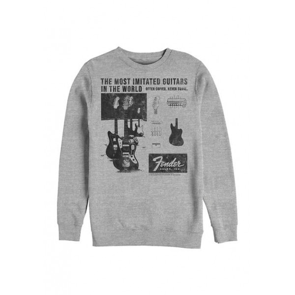 Fender Litho Ad Crew Fleece Graphic Sweatshirt