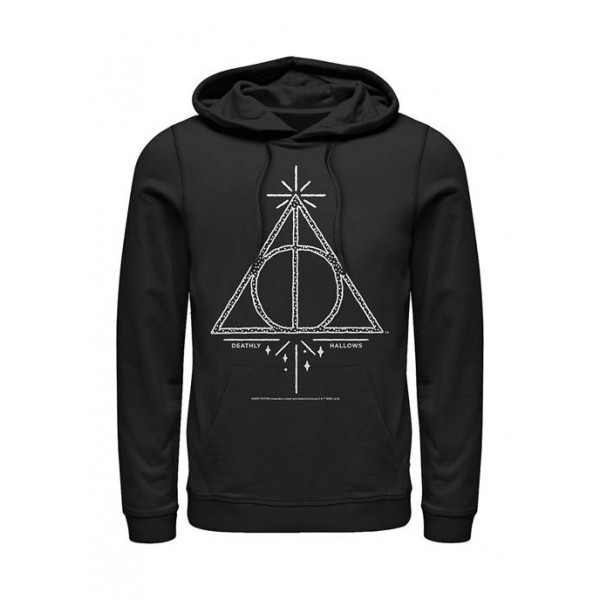 Harry Potter™ Harry Potter Deathly Hallows Line Symbol Fleece Graphic Hoodie