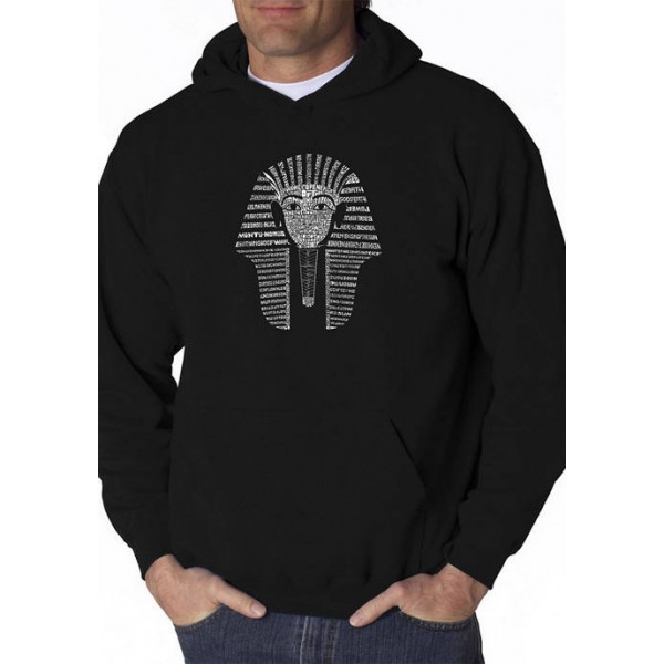 LA Pop Art Word Art Hooded Graphic Sweatshirt - King Tut