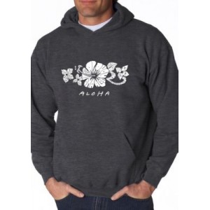 LA Pop Art Word Art Hooded Sweatshirt - Aloha 