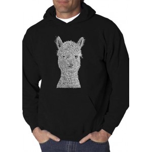 LA Pop Art Word Art Hooded Sweatshirt - Alpaca 
