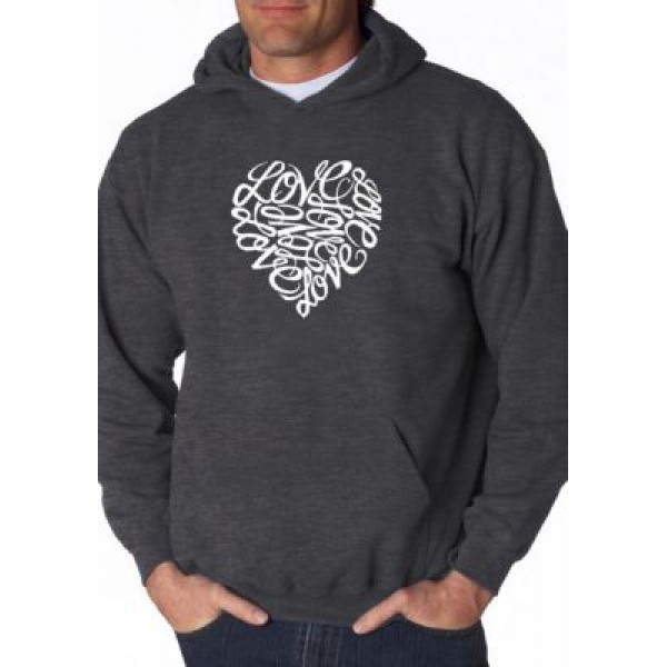 LA Pop Art Word Art Hooded Sweatshirt - Love
