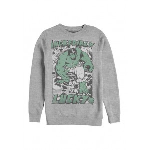 Marvel™ Marvel Incredibly Lucky Graphic Crew Fleece Sweatshirt 