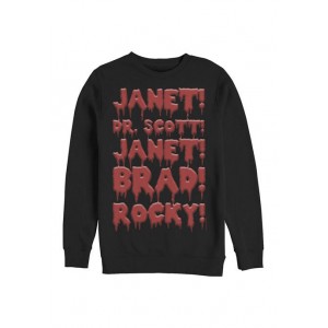 Rocky Horror Picture Show Rocky Horror Picture Show Rocky Horror Roll Call Crew Fleece Graphic Sweatshirt 