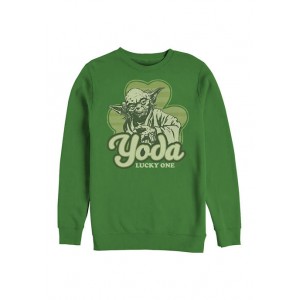 Star Wars® Star Wars Yoda Lucky Retro Graphic Crew Fleece Sweatshirt