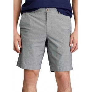 Chaps Stretch Micro-Houndstooth Flat Front Shorts 
