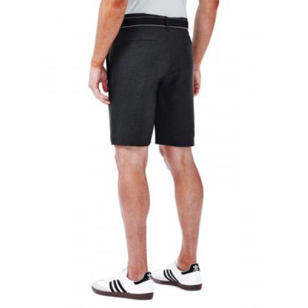 Haggar® In Motion Melange Slim Fit Flat Front Shorts