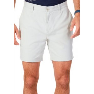 Nautica 6.5 in Flat Front Deck Shorts 