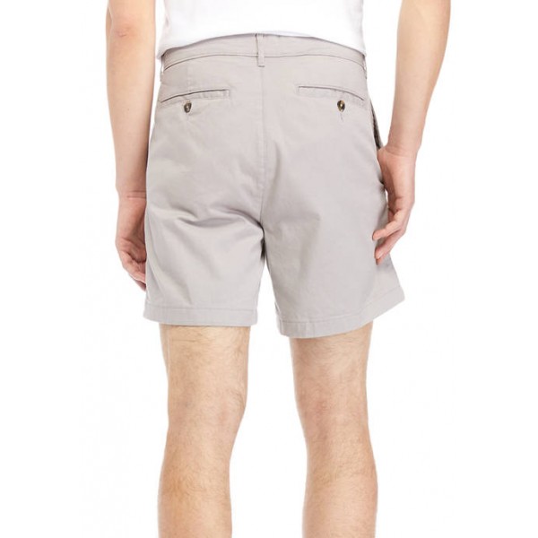 Saddlebred® 7 Inch Twill Flat Front Shorts