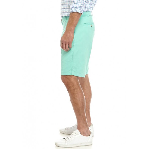 Saddlebred® Twill Aqua Mint Shorts