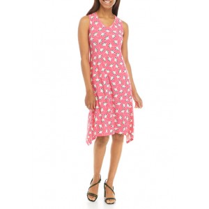Anne Klein Women's Printed Tank Dress with Gusset