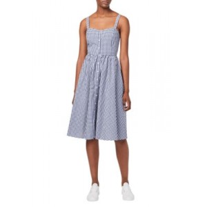 French Connection Lavande Gingham Tank Midi Dress 