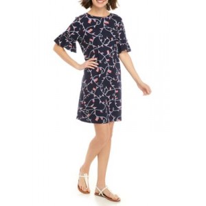 Kim Rogers® Women's Elbow Sleeve Printed Dress 