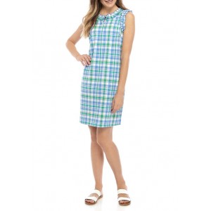 Kim Rogers® Women's Sleeveless Ruffle Yarn Dye Dress 