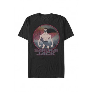 Cartoon Network Samurai Jack The Meditating Warrior Badge Short Sleeve Graphic T-Shirt 