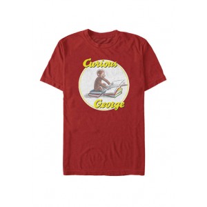 Curious George Reading Poster Short Sleeve T-Shirt 
