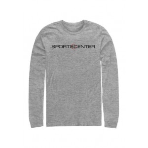 ESPN ESPN SportsCenter Horizontal Long Sleeve Crew Graphic T-Shirt 