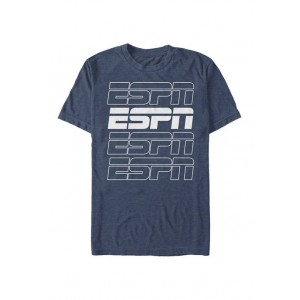 ESPN ESPN Stroke Stack Short Sleeve Crew Graphic T-Shirt 