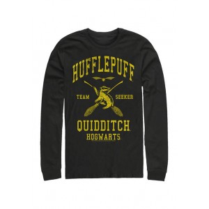 Harry Potter™ Harry Potter Hufflepuff Quidditch Seeker Long Sleeve Graphic Crew T-Shirt 