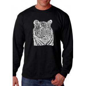 LA Pop Art Word Art Long Sleeve Graphic T-Shirt – Big Cats 