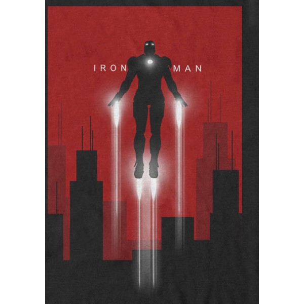 Marvel™ Iron Man in Flight Color Contrast Poster Short Sleeve Graphic T-Shirt