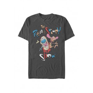 Nickelodeon™ Ren And Stimpy Vintage Title Poster Short-Sleeve T-Shirt 