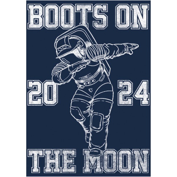 Space Force Moon Boots Short Sleeve Graphic T-Shirt