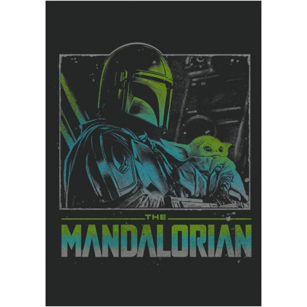 Star Wars The Mandalorian Star Wars The Mandalorian Chill Mandalorian Graphic T-Shirt