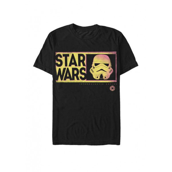 Star Wars® Storm Trooper Neon Helmet Short Sleeve T-Shirt