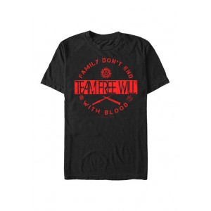 Supernatural Team Free Will Emblem Graphic Short Sleeve T-Shirt 