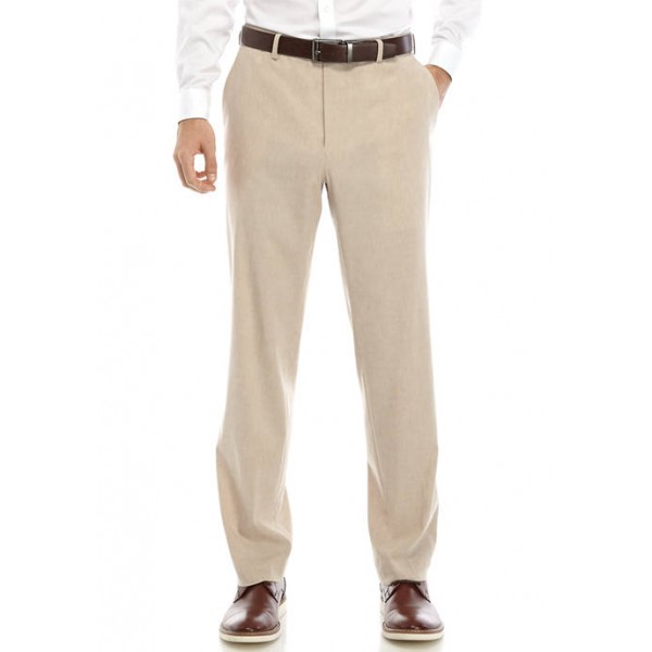 Crown & Ivy™ Tan Linen Suit Pants