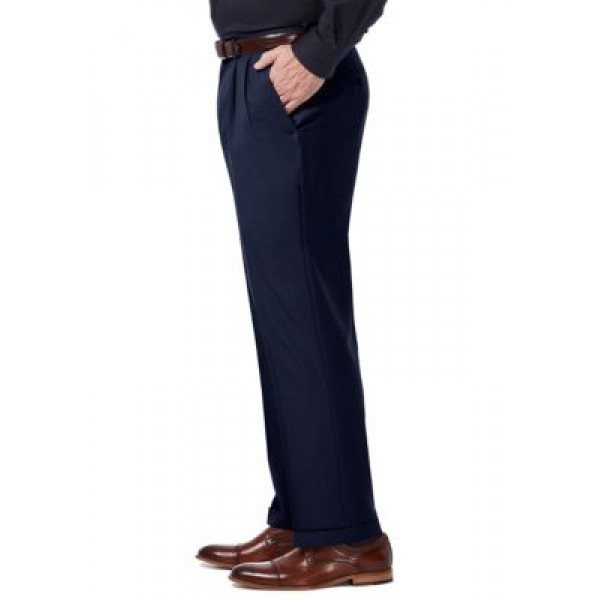 Haggar® Premium Comfort 4 Way Stretch Classic Fit Pleat Dress Pants