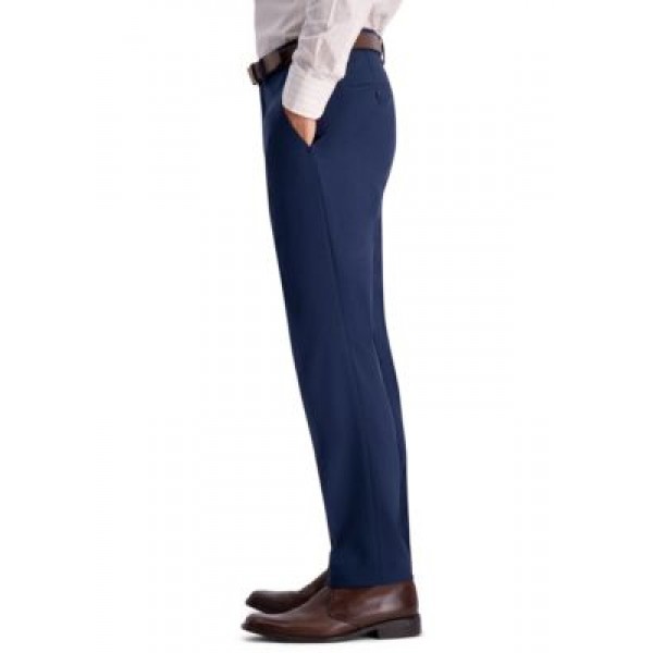 Kenneth Cole Reaction Recycled Micro Check Slim Fit Flat Front Dress Pants
