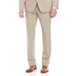 Madison Tan Suit Pants with Motion Stretch 