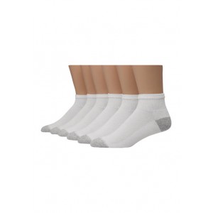 Hanes® 6 Pack White Ankle Socks 