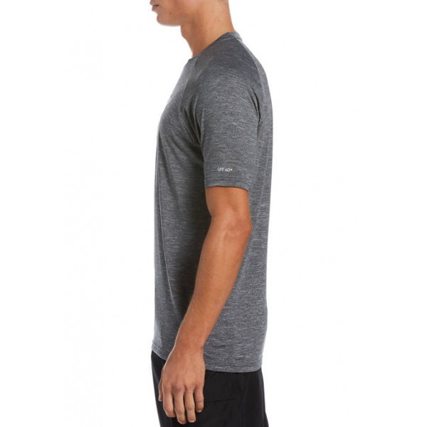 Nike® Heather Sunset Logo Short Sleeve Hydroguard Swim T-Shirt