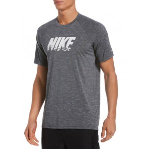 Nike® Heather Sunset Logo Short Sleeve Hydroguard Swim T-Shirt 
