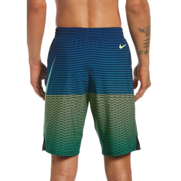 Nike® Horizon Stripe Vital 9 Inch Volley Shorts