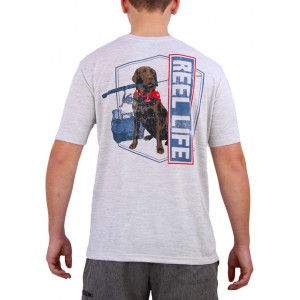 Reel Life Short Sleeve American Dog Coastal Performance T-Shirt 