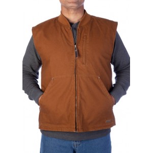 Smith's Workwear Sherpa Lined Duck Canvas Vest 