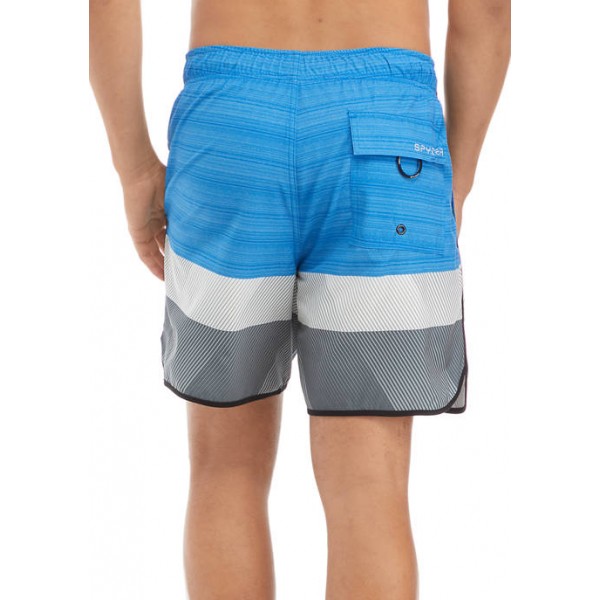 Spyder® Color Block Volley Swim Shorts