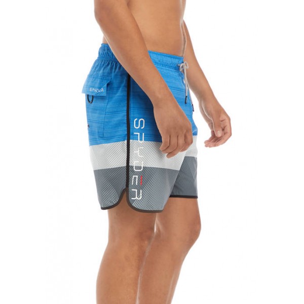 Spyder® Color Block Volley Swim Shorts