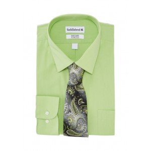 Saddlebred® Stretch Button Down Dress Shirt with Tie