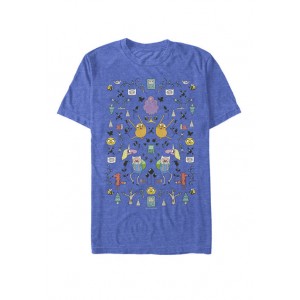 Cartoon Network Adventure Time Kaleidoscope Short Sleeve Graphic T-Shirt 