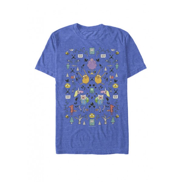 Cartoon Network Adventure Time Kaleidoscope Short Sleeve Graphic T-Shirt