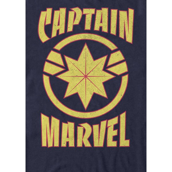 Marvel™ Captain Marvel Star Badge Short Sleeve Graphic T-Shirt
