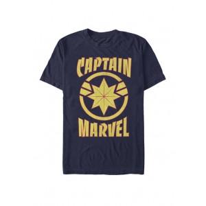 Marvel™ Captain Marvel Star Badge Short Sleeve Graphic T-Shirt 