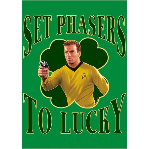 Star Trek The Original Series Kirk Phasers To Lucky T-Shirt