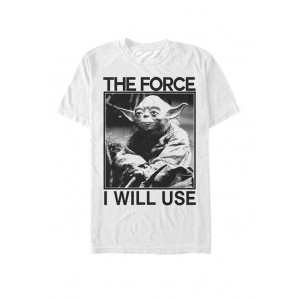 Star Wars® Yoda Photograph Use the Force Short Sleeve T-Shirt